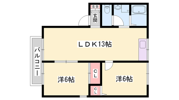ア・カインドネスの物件間取画像